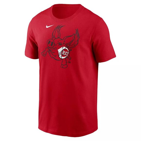 Cincinnati Reds x The Flying Pig Marathon Exclusive Rare Marathon Promo Nike Tee - Picture 3 of 5